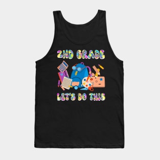 2nd grade Let's Do This First day of school Tie Dye Gift For Boy Girl Kids Tank Top